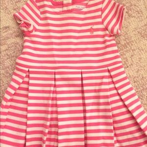 Baby girls Ralph Lauren striped dress